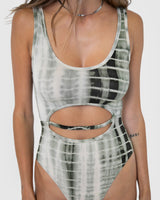 BY.DYLN Toni Bodysuit - Green Tie Dye