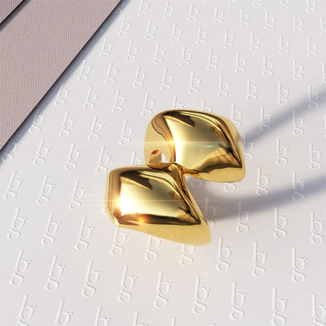 Bullion Gold Collided Ring in Gold