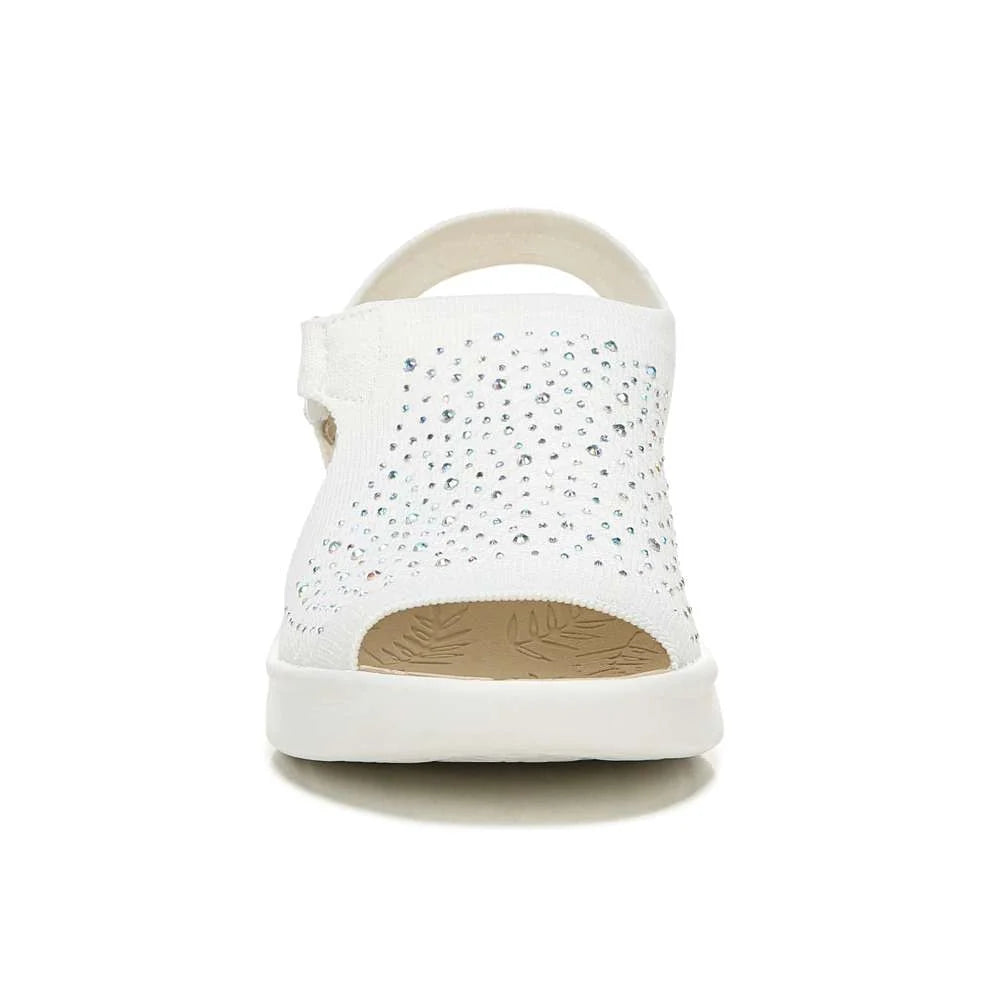 Bzees Star Bright Sandal - White Knit