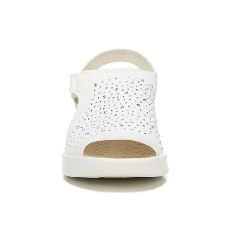 Bzees Star Bright Sandal - White Knit