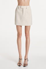 Madison The Label Collins Mini Skirt - Natural