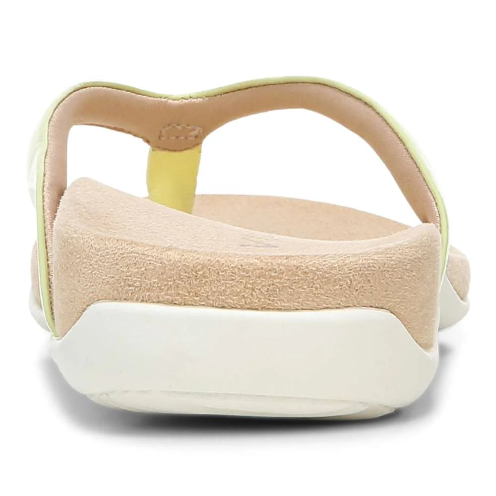 Vionic Dillon Toe Post Sandal - Pale Lime