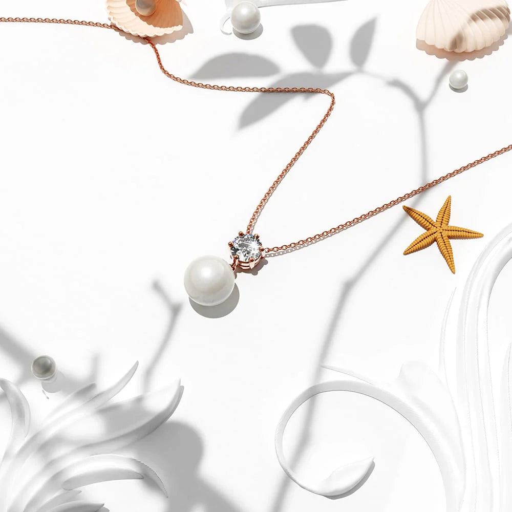 Krystal Couture Margaux Necklace Embellished with SWAROVSKI Crystal Pearls and  SWAROVSKI Crystals