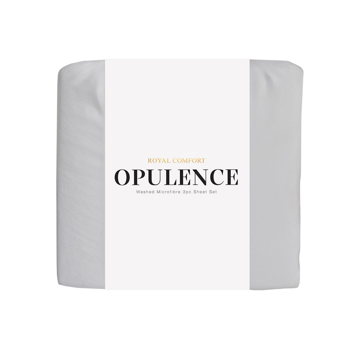 Royal Comfort Opulence Washed Microfibre Sheet Set Grey