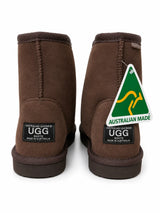 Australian Leather Ugg Ultra Mini Twin Face - Chocolate - AU13-14