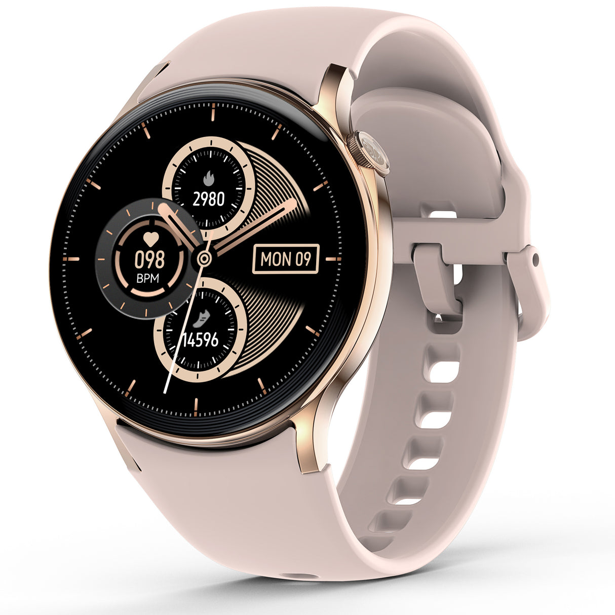 Bluetooth Smart Watch 1.43" Touch Screen Call Heart Rate Blood Pressure BT 5.3 �� Pink