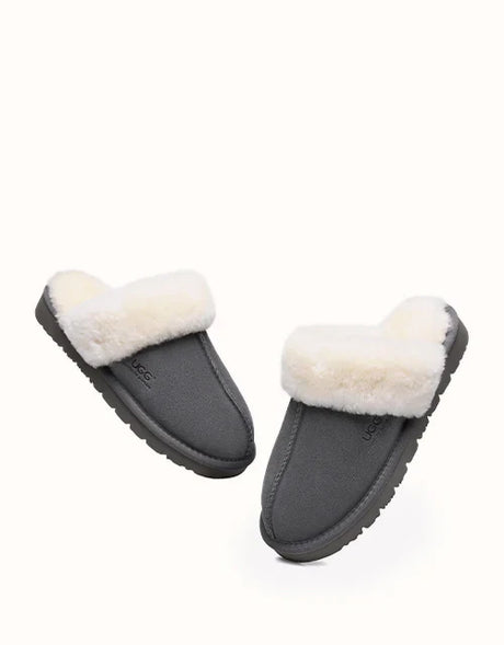 Muffin Slipper in Grey