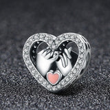 Solid 925 Sterling Silver Pinky Promise Pandora Inspired Charm