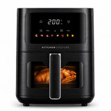 Kitchen Couture 4.5L Clear View Colour Touch Air Fryer - Black