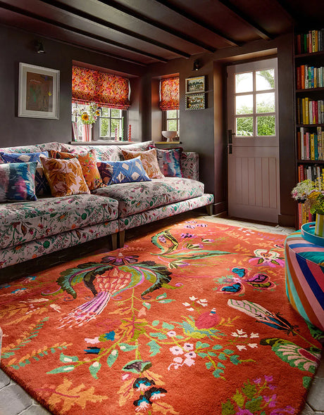 Sophie Robinson x Harlequin Wonderland Floral Amber/Lapis 144713 Rug