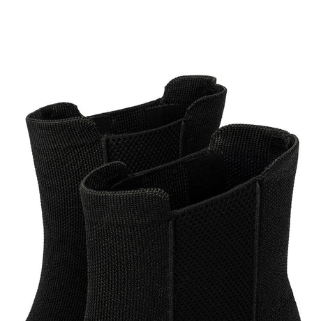 Block Heel Chelsea Boots - Black