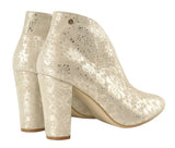 Bosccolo Womens Boots - Silver Plated Beige