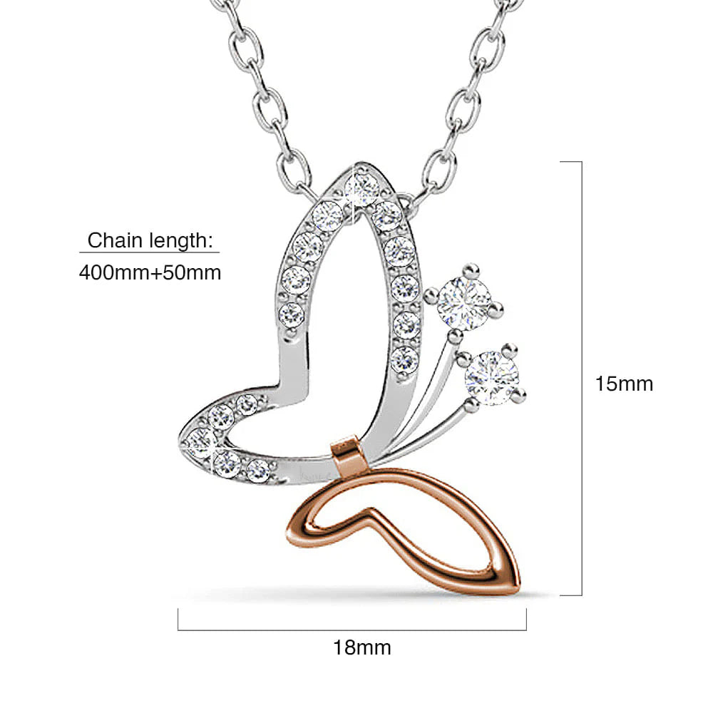 Krystal Couture Butterfly Buff Necklace Embellished with SWAROVSKI Crystals