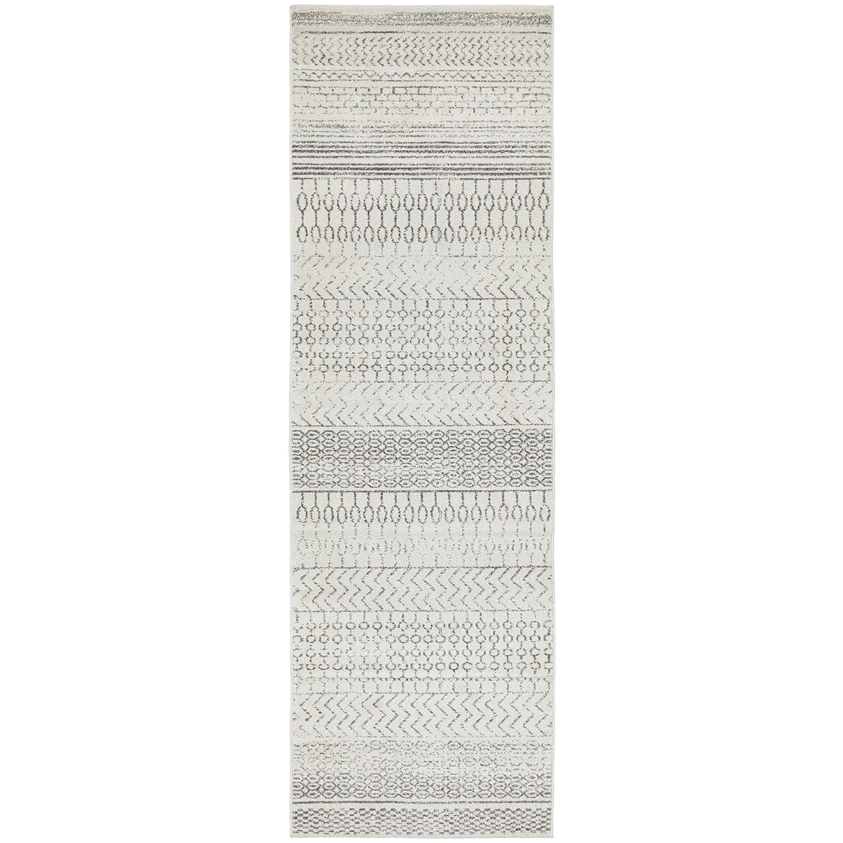 Chrome Harper Silver Runner Rug