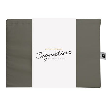 Royal Comfort Signature Bamboo Cotton Sheet Set- Olive