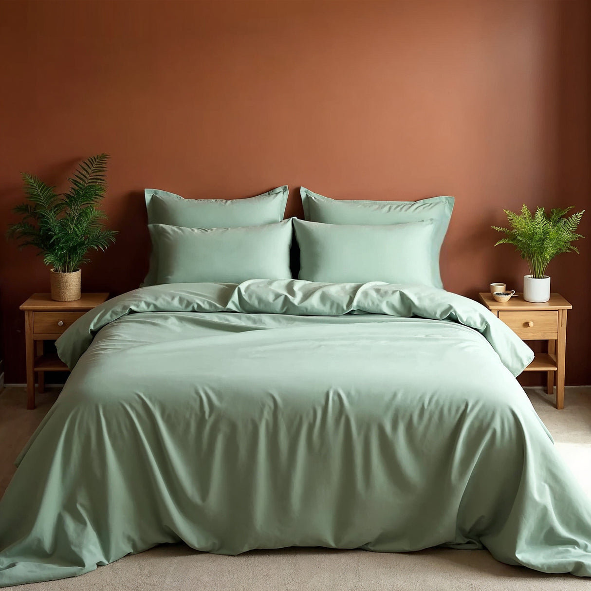 Royal Comfort Blended Bamboo Sheet Set Sage Green