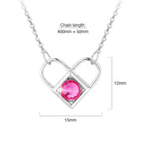 Boxed Celeste Heart Necklace and Earrings Set Embellished with SWAROVSKI® crystals