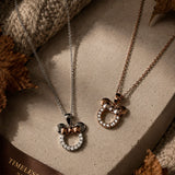 Krystal Couture Minnie Mouse Necklace Embellished with SWAROVSKI Crystals
