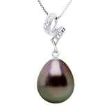 Pendant Volutes White Gold - Longueur 42 cm