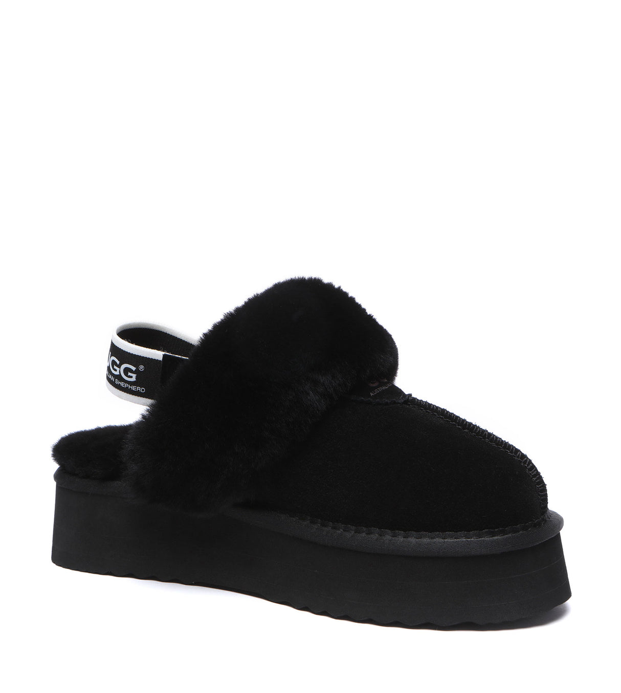 Australian Shepherd UGG Waffle Platform - Black