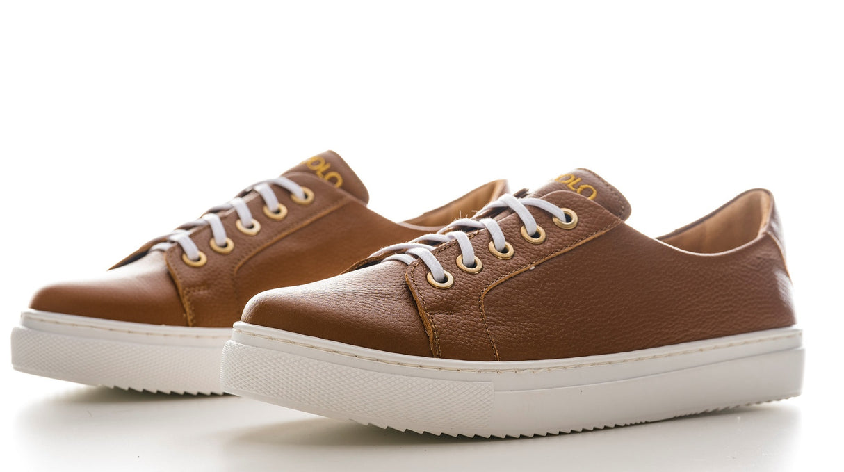 Bosccolo Womens Sneakers - Brown/White