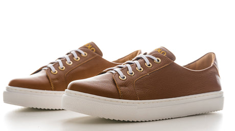 Bosccolo Womens Sneakers - Brown/White