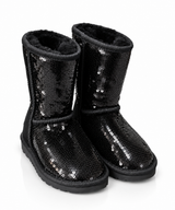 Australian Leather Ugg Short Sequin - Black - AU4