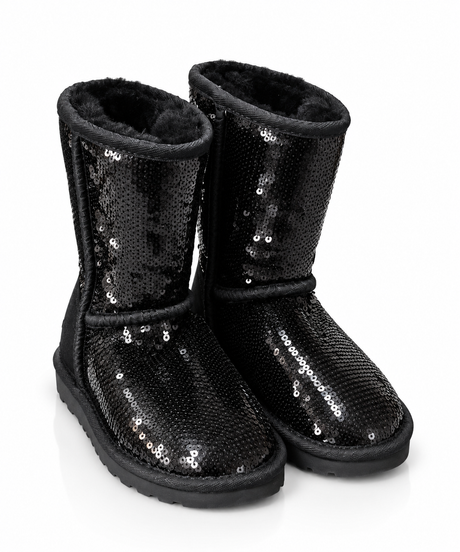 Australian Leather Ugg Short Sequin - Black - AU4