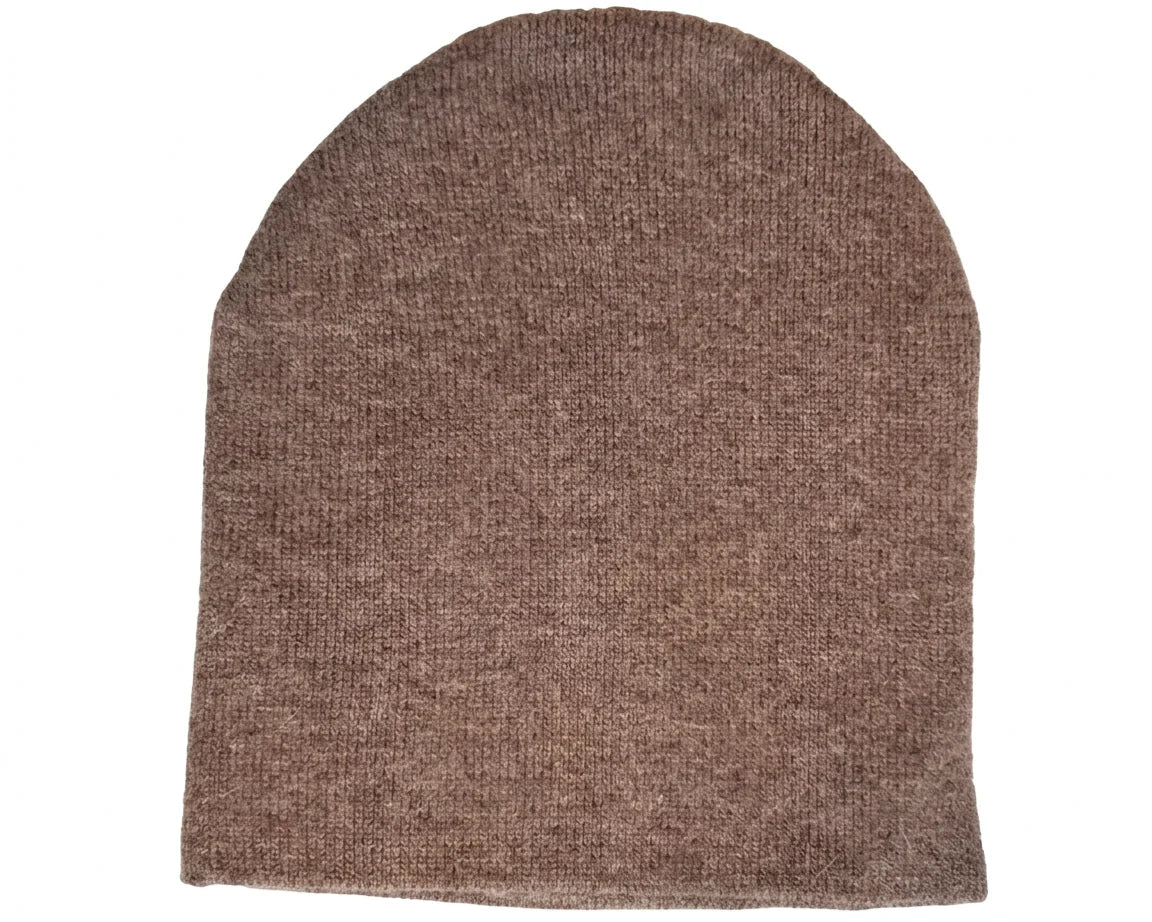 Cherry Red Marle Beanie - Brown