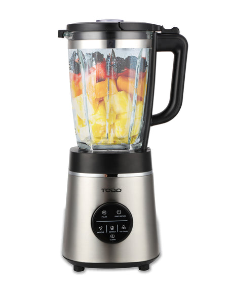 TODO 1.75L Commercial Electric Blender 1000W Glass Jar Adjustable Speed Stainless Steel Body