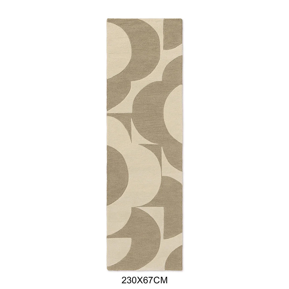 Orla Kiely Prism Flower Mushroom - Ecru 158009 Runner Rug