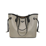 Nalandu Raleigh Large Capacity Canvas Commuter Tote Bag - Grey