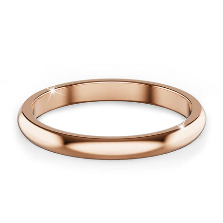 Bullion Gold Camille Minimal Stacker Ring in Rose Gold