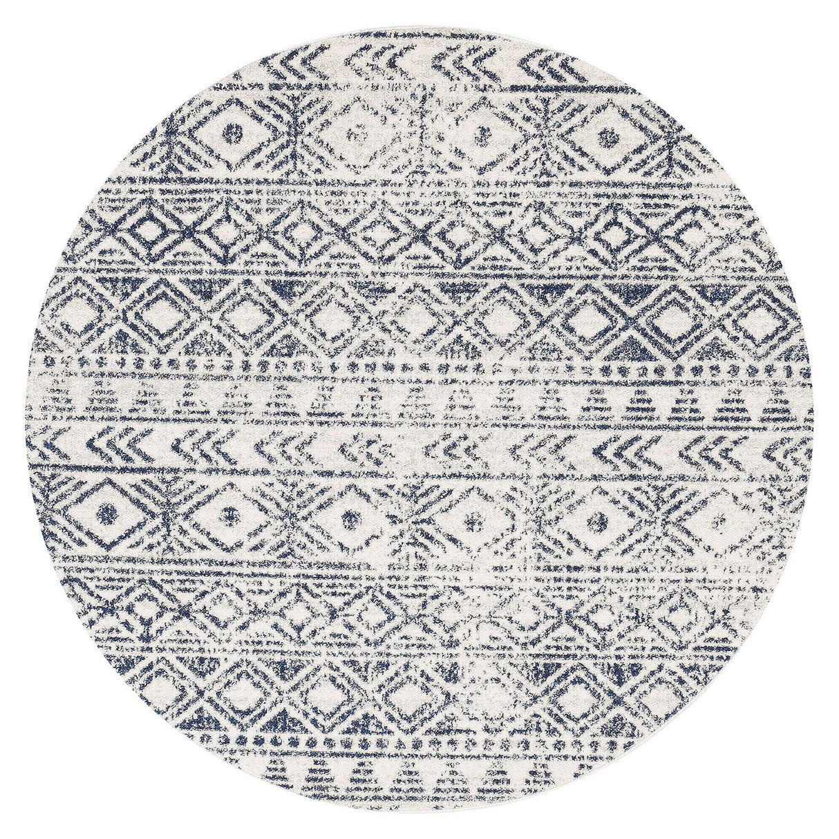 Oasis 456 Blue Round Rug