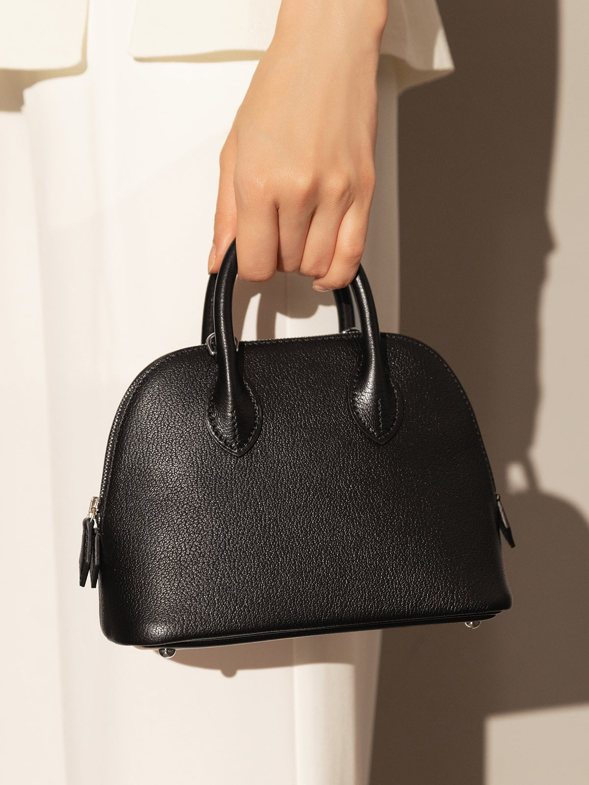Brooklyn Lady Top Handle Bag - Black