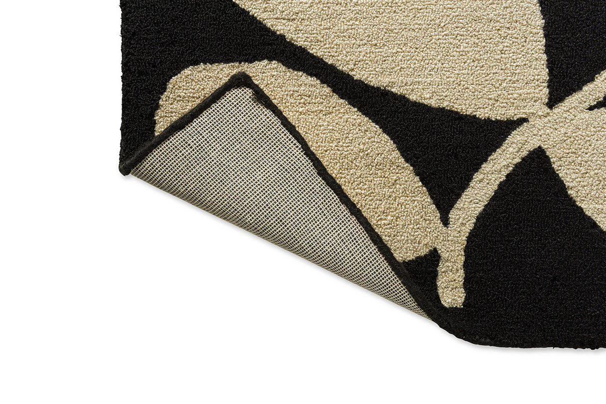 Orla Kiely Sycamore Black 464205 Outdoor Rug