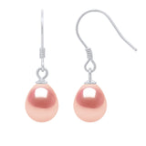 Drop Drop Earrings Freshwater Pearl Pink Sterling Silver