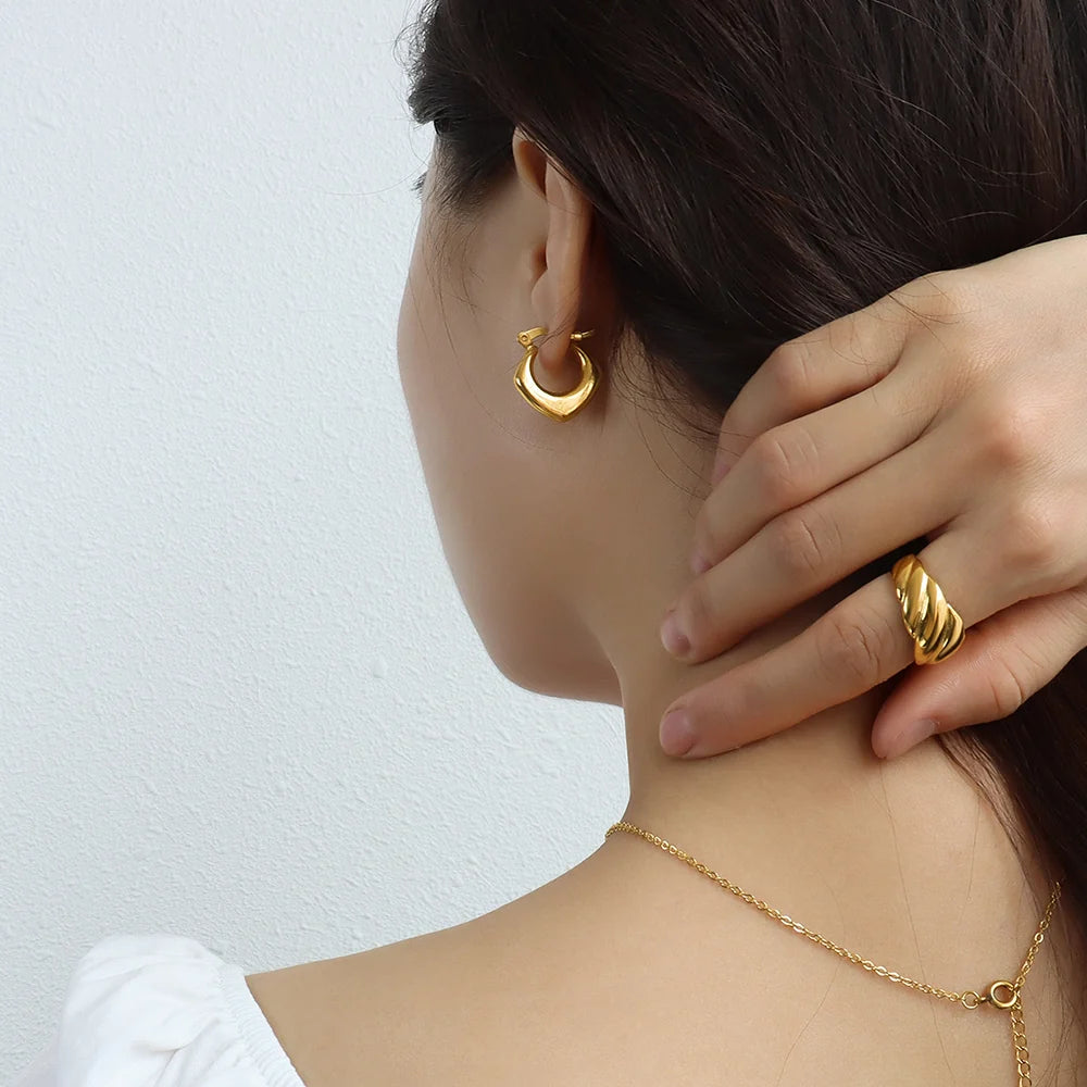 Bullion Gold Sylvia Gold Hoop Earrings