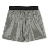 Karl Lagerfeld Girls Formal Shorts With Sequins - Grey