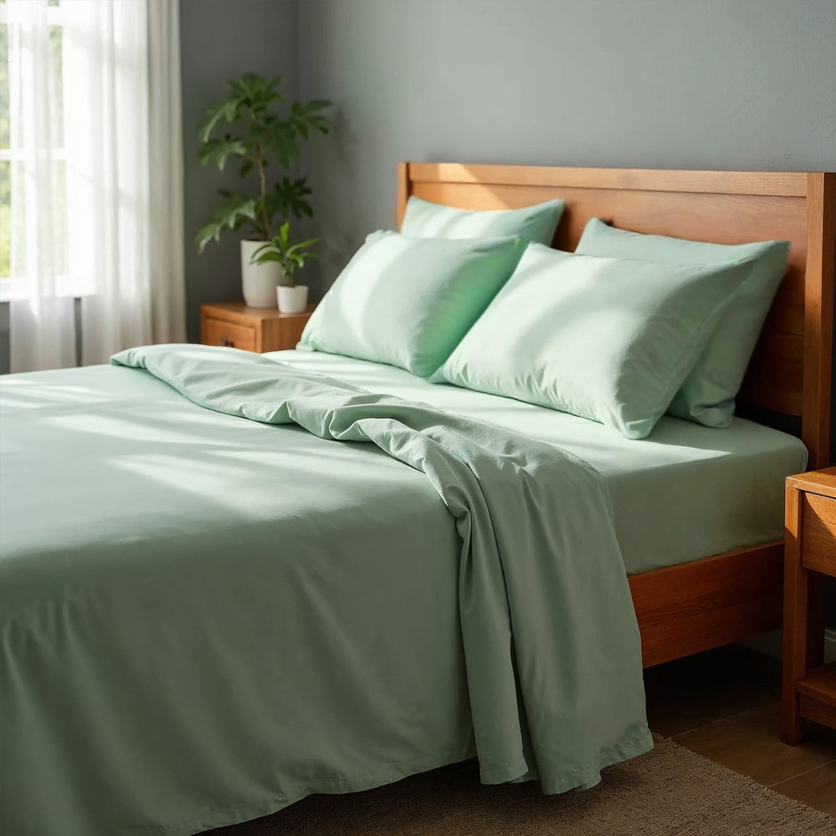 Royal Comfort Bamboo Cooling 2000TC Sheet Set Single-Frost