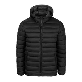SoulCal Men's Micro Puffer Hooded Jacket - Black