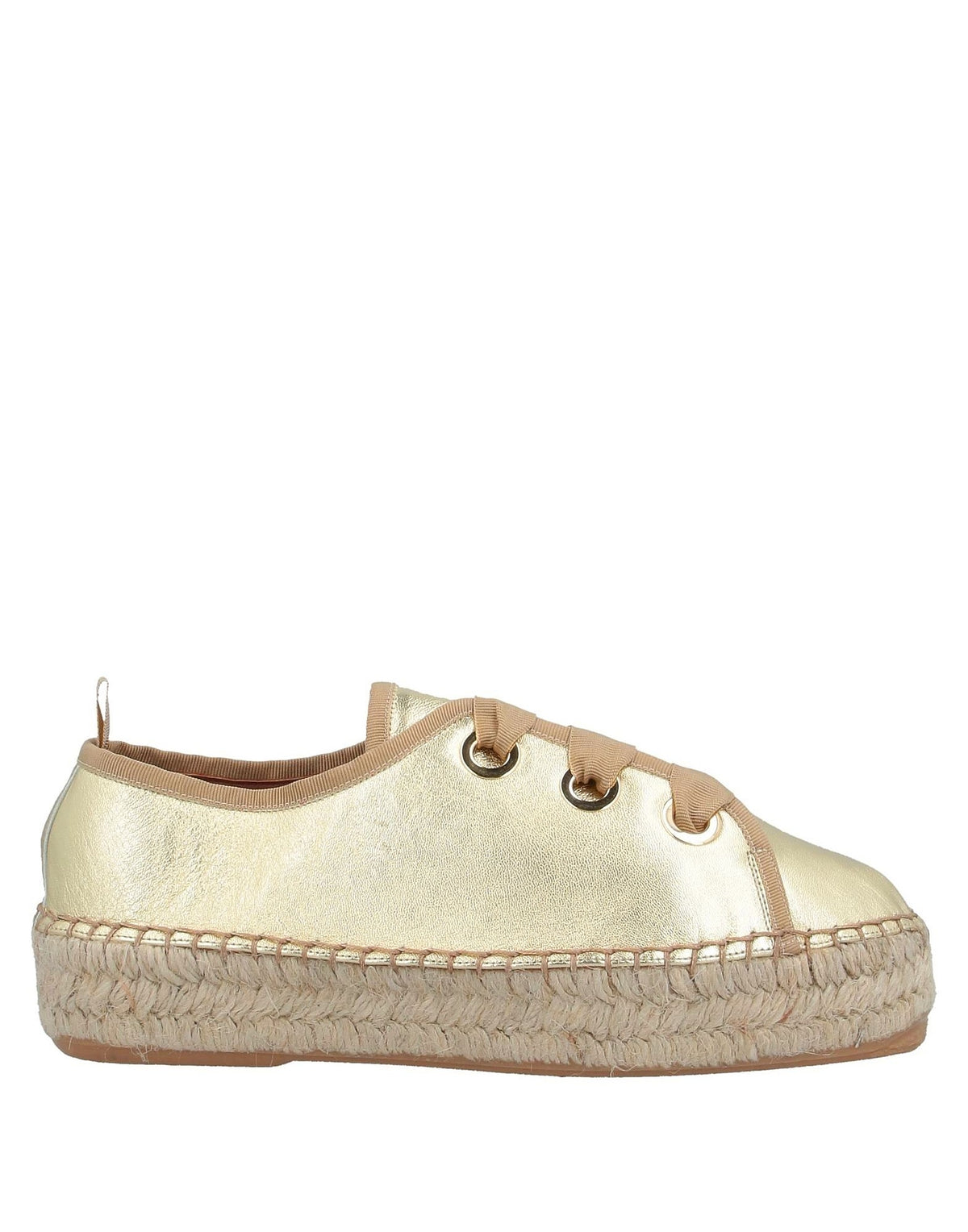 L' Autre Chose Womens Espadrilles - Gold