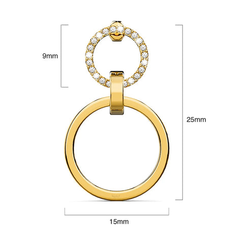 Boxed Orbit of Radiance Earrings & Beauty Bracelet Set with SWAROVSKI® Crystal in Gold