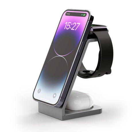 TODO 3 in 1 Wireless Phone Charger 18W Fast Charge Earphone Watch Magnetic Charge