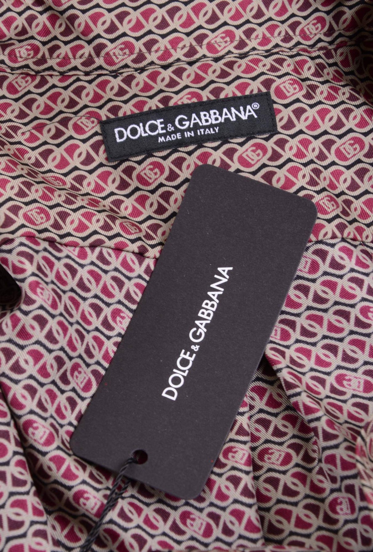 Dolce & Gabbana Men Printed Long Sleeve Shirt