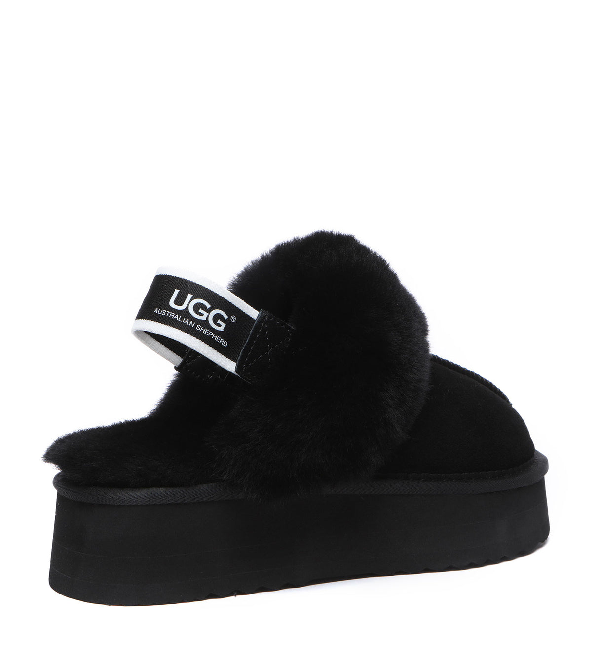 Australian Shepherd UGG Waffle Platform - Black