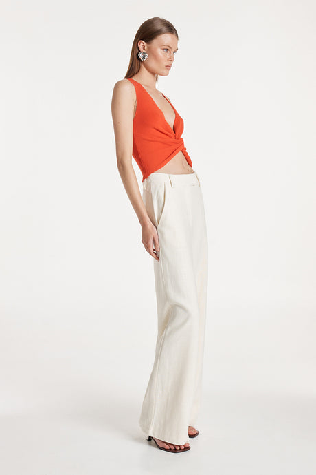 Madison The Label Britney Knit Top - Red