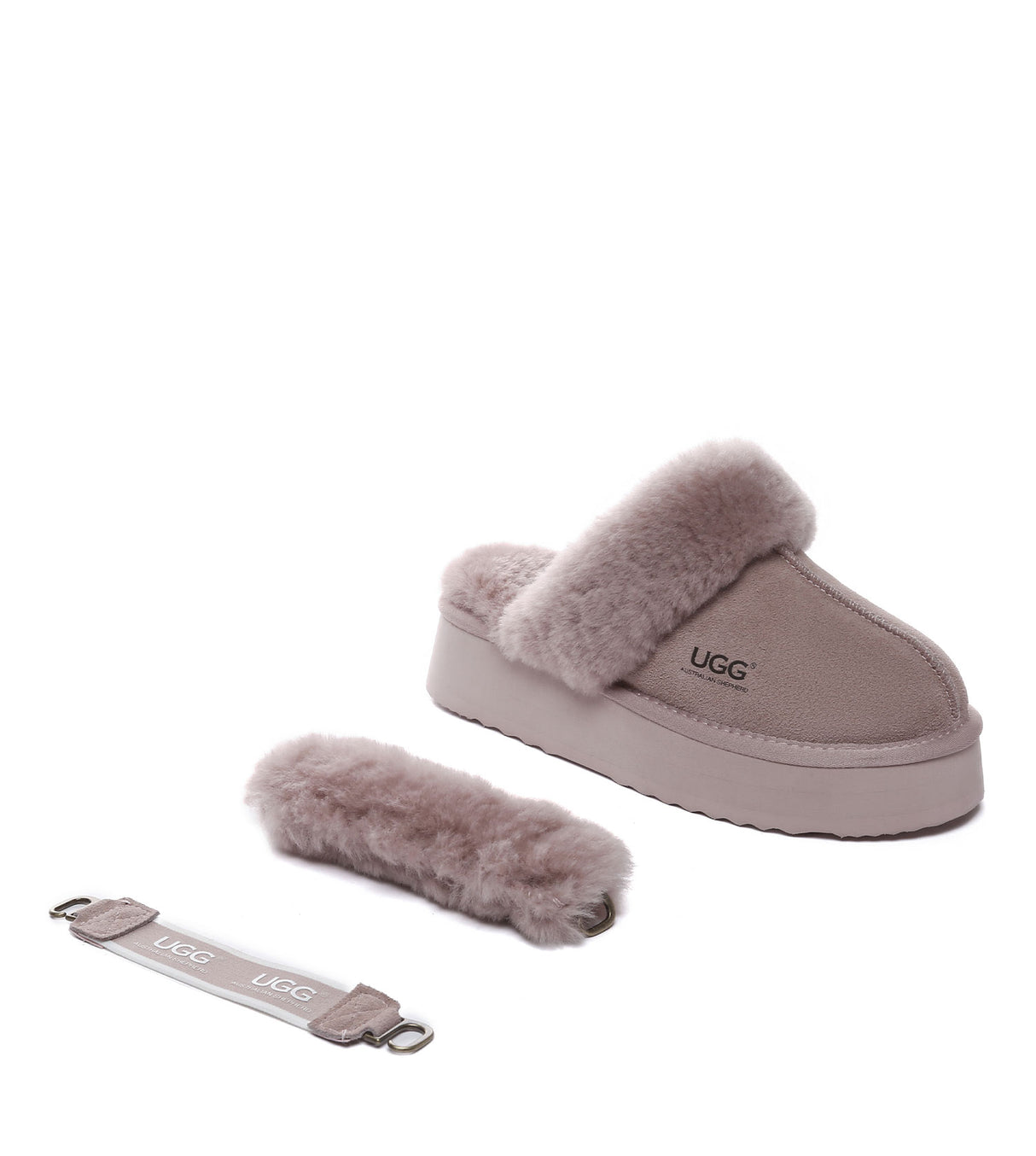 Australian Shepherd UGG Musa platform - Dawn Pink