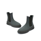 Knit Chelsea Ankle Boots - Charcoal