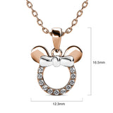 Krystal Couture Minnie Mouse Necklace Embellished with SWAROVSKI Crystals
